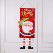 Christmas hanging flags, Christmas atmosphere, door hanging decorations, Christmas flags, colorful flags, Christmas receiving decorations