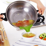 Anti-spill kitchen utensils and pots round mouth edge deflector silicone liquid deflector spout soup pourer kitchen gadgets