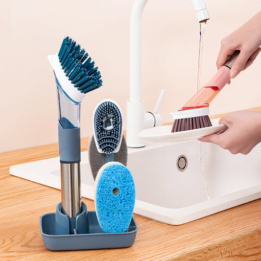 Dishwashing multifunctional cleaning brush set-blue brush