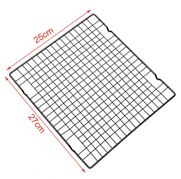 27x25cm cake cooling rack baking rack baking tools baking non-stick rack cooling rack drying rack cake rack food cooling rack cake cooling rack bread biscuits western pastry cookies cake oven grill cake rack