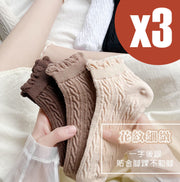 3 pairs of socks, low socks, short socks, wooden ear socks, Korean socks, cute women's socks, women's socks, Korean socks, cotton socks, trendy socks, stockings