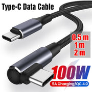 0.5m Type-C data cable double-ended Typec male-to-male fast charging cable type-c to type-c double-ended fast charging PD fast charging cable 100W Type-C data cable PD fast charging cable