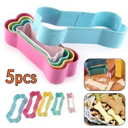 5-pack of colorful stainless steel dog bone cookie molds diy cake molds soap molds bone cookie molds cookie molds cookie molds cookie molds baking trays and baking molds