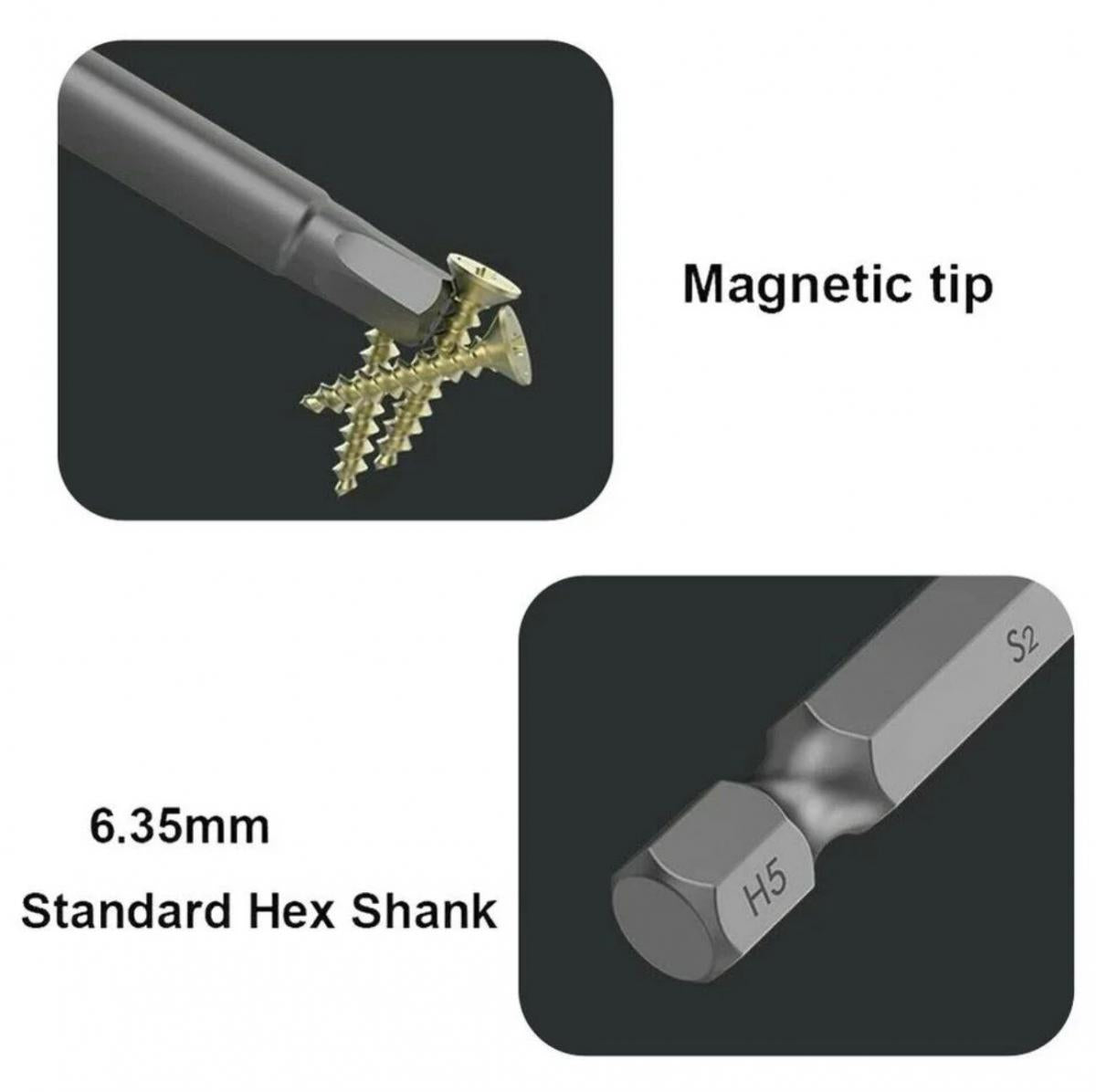 [10件套裝] 六角電鑽批頭 批頭磁性 快速更換 電鑽工具 電動螺絲刀 電鑽 電批