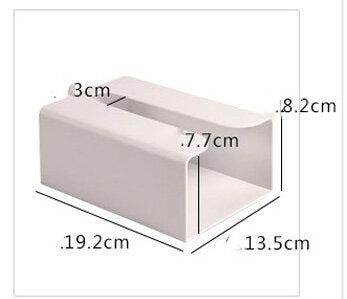 Wall-mounted simple tissue box unprinted creative paper box living room household bathroom paper box punch-free toilet paper paper towel holder storage box