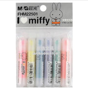 Miffy mini highlighters (set of six colors)