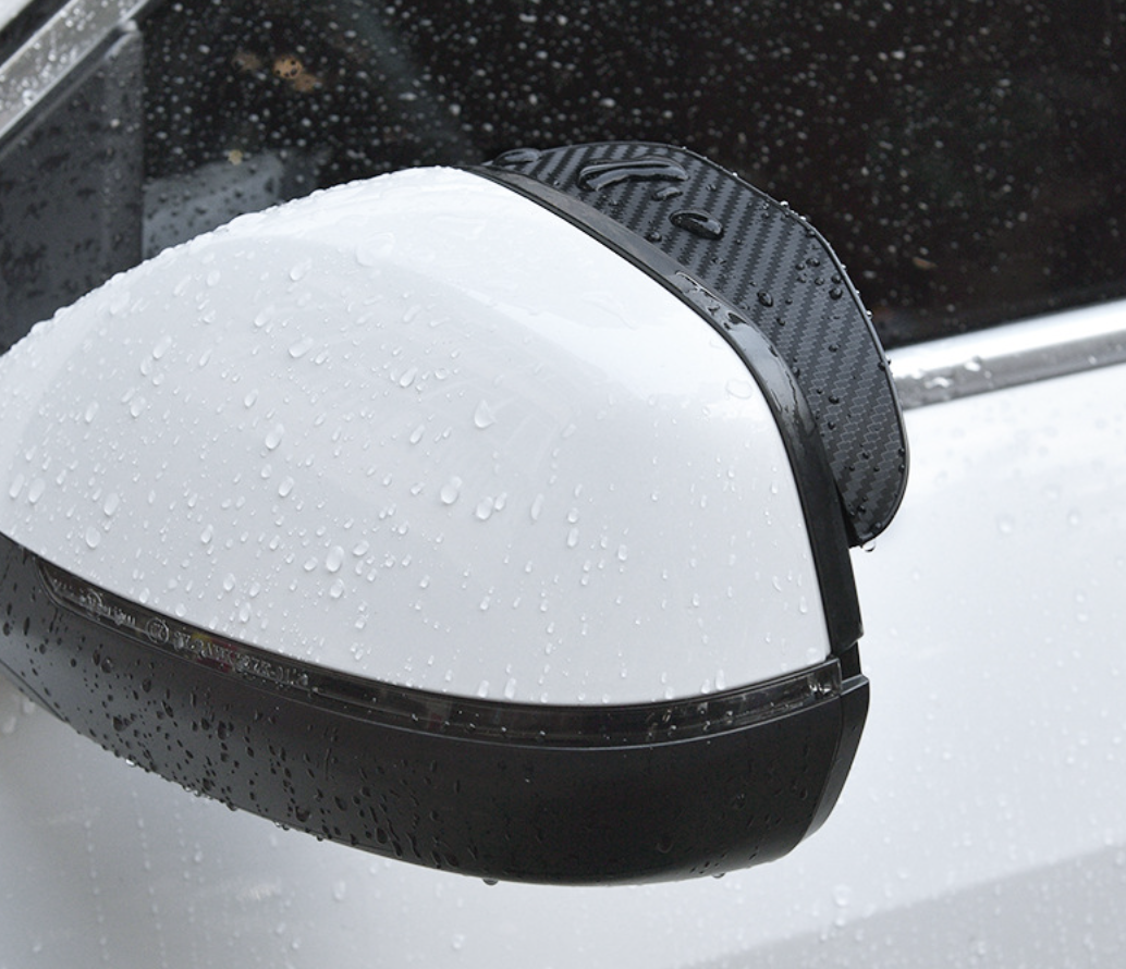 汽车用后视镜挡雨板雨眉加厚碳纤维质感后视镜晴雨挡防雨防雾贴