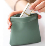 Automatic closing shrapnel cosmetic bag, portable lipstick bag, portable small storage bag, small bag, mini bag, simple bag