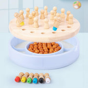 兩用木棋記憶棋 兒童益智玩具 其他棋頪