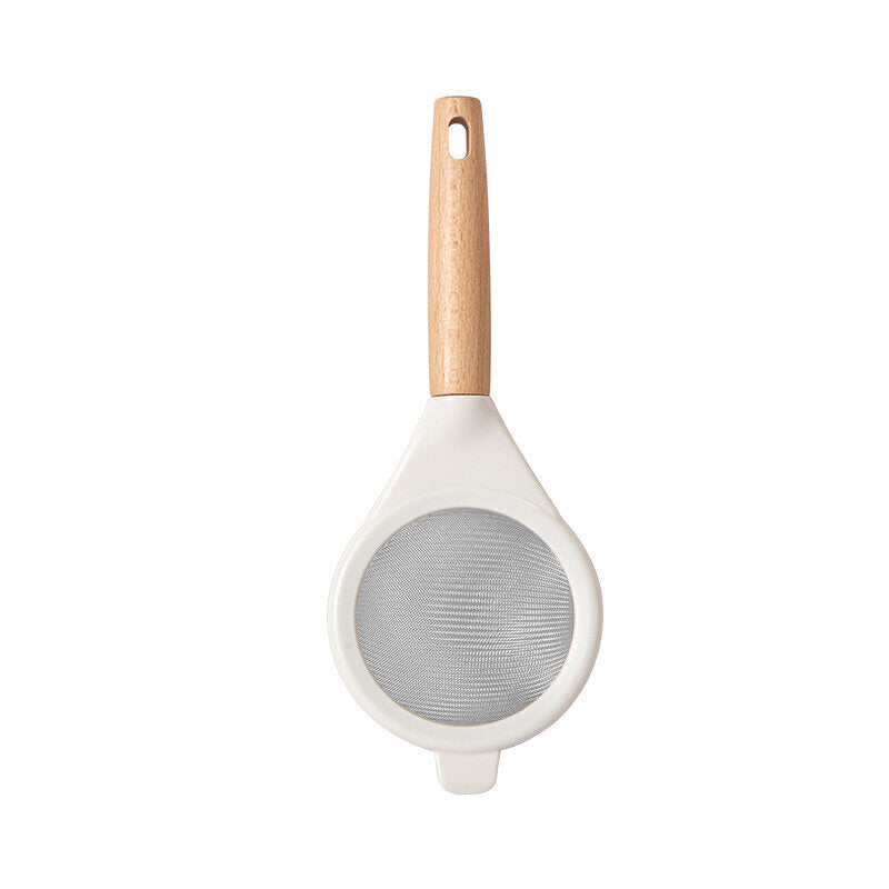 Stainless steel flour sieve kitchen household baking fine mesh sugar powder sieve juice soy milk residue filter batch flour sieve
