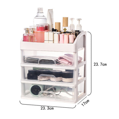 3-layer cosmetic rack cosmetic storage box drawer storage jewelry box desktop