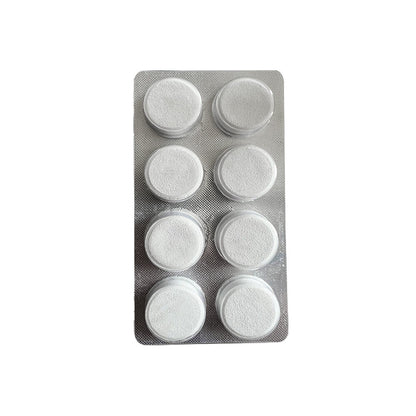 [8-piece pack] Food-grade automatic coffee machine cleaning tablets, thermos cup, tea scale and grease removal, effervescent tablets, aluminum foil