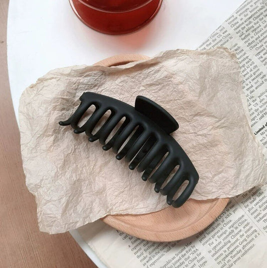 Large hair clip for washing face and bathing hair clip Korean elegant temperament large hair clip hair clip shark clip frosted PS material hair clip rectangular hair clip hair clip elastic