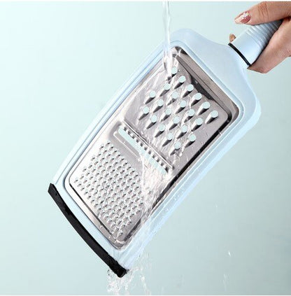 Stainless steel multifunctional grater household kitchen grater three-in-one peeling potato radish shreds lazy artifact radish cake peeling knife