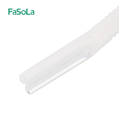 FaSoLa修眉刀梳眉剪刀安全型修眉神器男女通用眉毛剪 眉毛鉗 眉刀