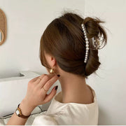[Korean-style white ball bead grabber] Hair bow maracas hair accessories headdress hairpin duckbill clip broken hairpin girl hairpin hair accessories
