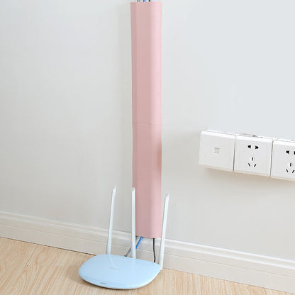 4 white network cable storage tubes, computer cable fixed clips, cable managers, self-adhesive wall wire harness tube fixed clips