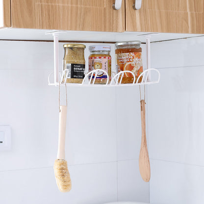 Under-the-table power cord plug-in storage rack drag line board compartment hanging basket layered rack plug-in board storage rack charging cable storage