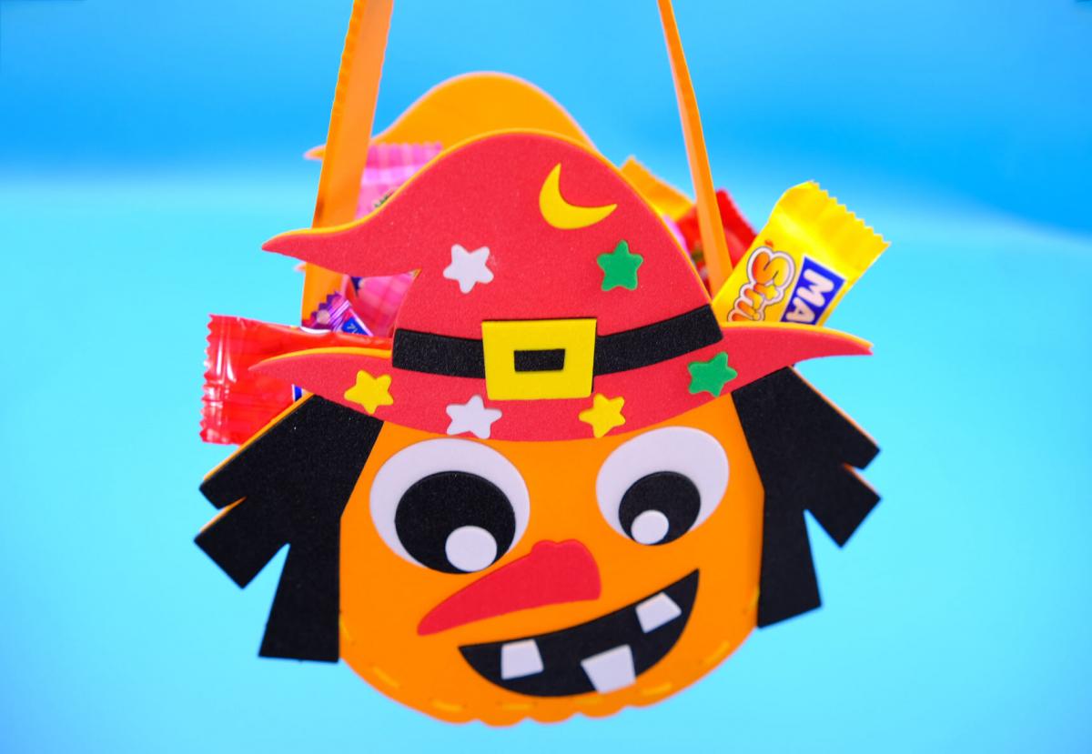 DIY Halloween Toy Lucky Bag Halloween Party Children's Toy Hand Bag Gift Parent-child Activities Simple Small Crafts