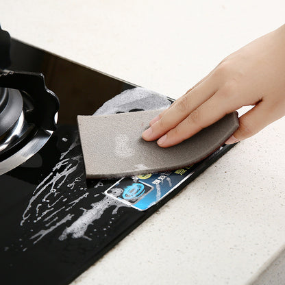 Emery sponge kitchen cleaning wipe magic scrubbing dish brush pot rust removal sponge block pot washing brush one roll