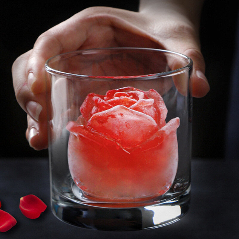 Frozen silicone ice cube mold silicone whiskey rose home-made ice tray