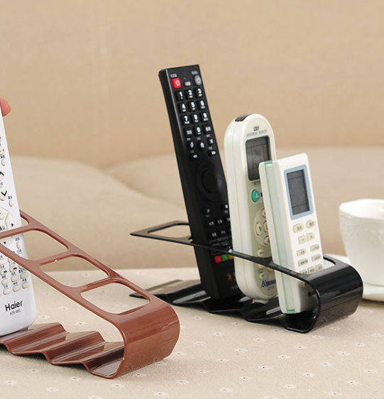 Creative four-compartment remote control storage rack plastic desktop storage rack storage seat