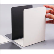 Unprinted style metal desk bookshelf black (set of 2 pieces) ︳Multi-color options︳Simple bookshelf file organizer ︳Desktop storage rack ︳Book storage bookends bookends file rack children's bookshelf reading bookshelf office stationery