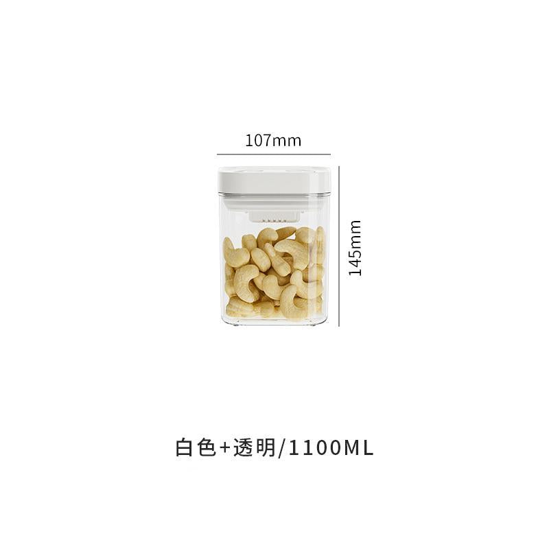 Press-type sealed can food can storage storage can noodle box cereals kitchen snacks moisture-proof storage box (1100ML)