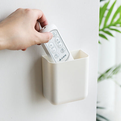Remote control storage box, wall-mounted remote control holder, air conditioner remote holder, wall-mounted, no-drill, mobile phone holder
