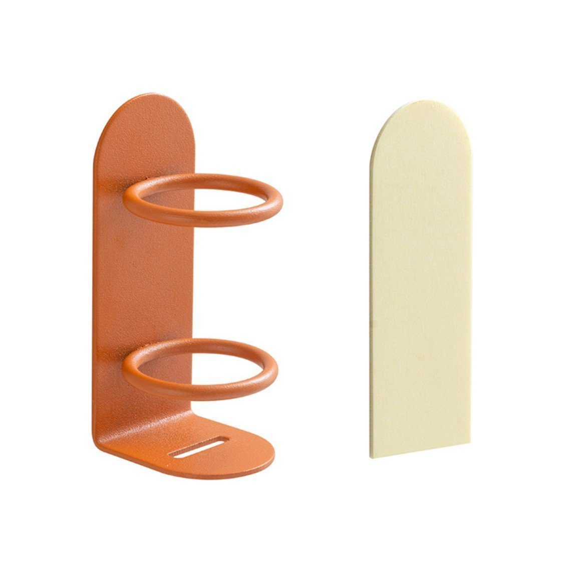 2 PCS Punch-Free Toothbrush Holders Wall-Mounted Suction Storage Racks - One Orange, One Black. Iron Art Electric Toothbrush Wall Mount Punch-Free Toothbrush Holder Wall-Mounted Hanger Suction Storage Rack Bathroom Toothbrush Storage