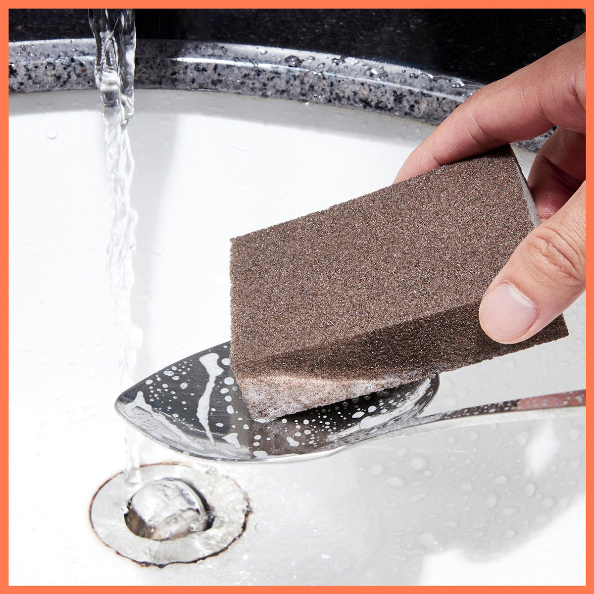 4-piece Emery Sponge Brush - Dishwashing Scouring Pad Nano Magic Cleaning Brush Household Kitchen Cleaning Sponge - Stain Removal