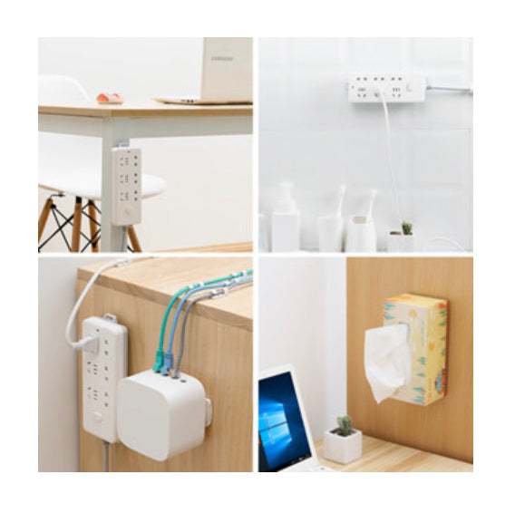 Wall-mounted electric mop rack, plug-in holder, wall-mounted mop holder, extension cord holder, mop rack, socket holder, electric mop rack, wall-mounted mop rack