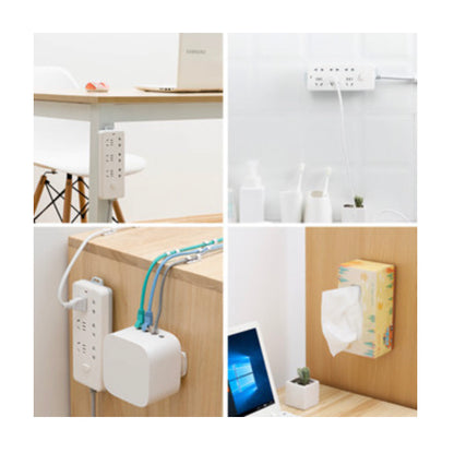 Wall-mounted electric mop rack, plug-in holder, wall-mounted mop holder, extension cord holder, mop rack, socket holder, electric mop rack, wall-mounted mop rack
