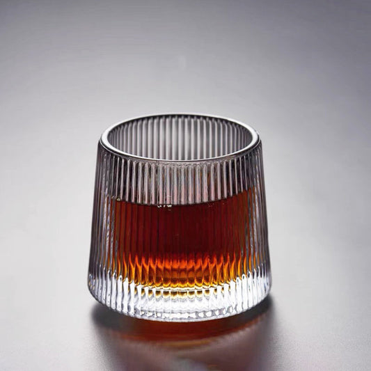 Vertical gyro glass coffee cup wine cup tea cup coffee cup