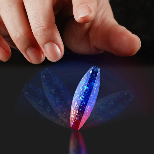 Flipo Flip Gems Fidget Spinner Desktop Kinetic Energy Release Stress Relief Toy Black Technology