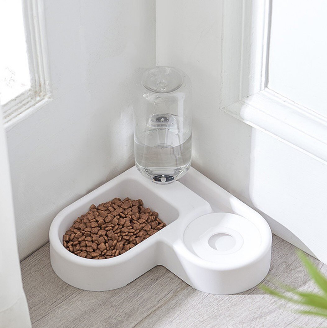 Pet automatic water dispenser, dog feeder, cat supplies, water basin, feeding and drinking water artifact, pet bowl, space saving, reducing rollover, wet mouth, cat bowl, pet automatic water dispenser, pet food bowl, dog bowl, pet feeder