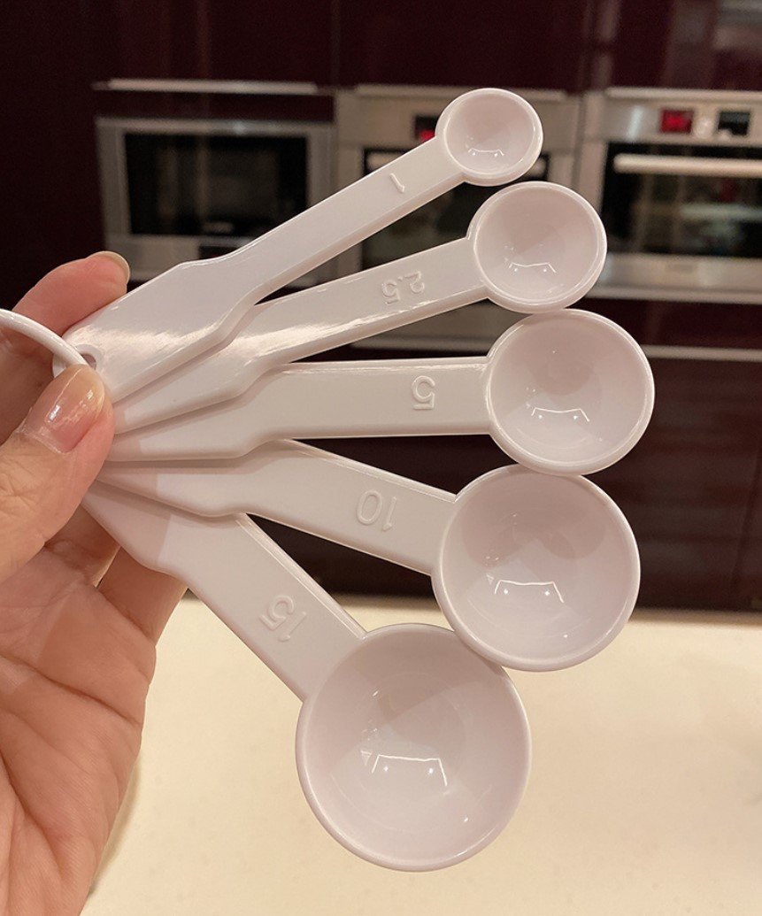 Japanese baking small-dose measuring spoons, kitchen measuring spoons/for spices & liquids/measuring spoons, baking and cooking measuring tools, set of 5 [5 pieces of different sizes in one set] [parallel import