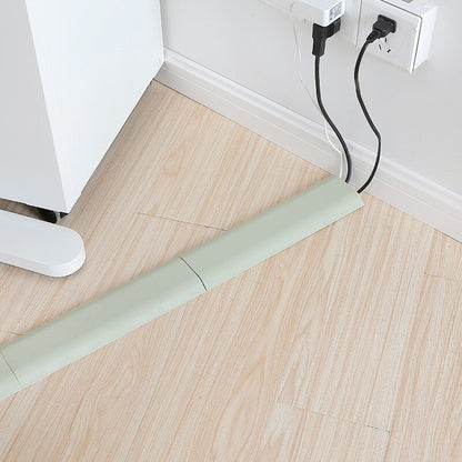 4 white network cable storage tubes, computer cable fixed clips, cable managers, self-adhesive wall wire harness tube fixed clips