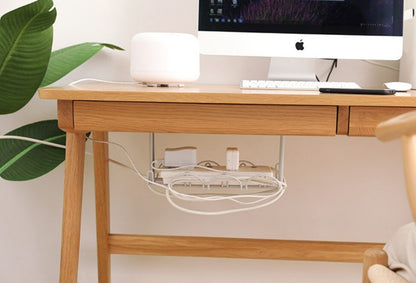 Under-the-table power cord plug-in storage rack drag line board compartment hanging basket layered rack plug-in board storage rack charging cable storage
