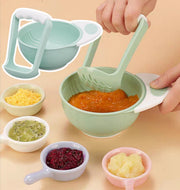 Baby Food Grinder Bowl, Manual Fruit and Vegetable Puree Maker and Garlic Potato Masher