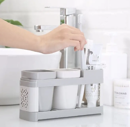 Mouthwash cup set toothbrush cup holder toothbrush rack storage rack bathroom storage toothbrush holder