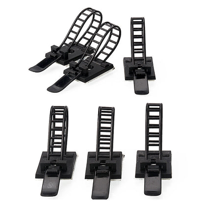 [10 Pack] Wire tie, adjustable fixed wire clip, adhesive fixed seat, driving recorder wiring buckle, wire network cable clip