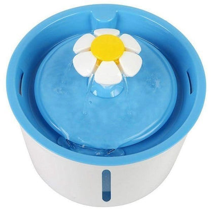 宠物智能饮水机（蓝色） 花朵喷泉流水电动循环宠物饮水机饮水器宠物水机 滤片 滤芯