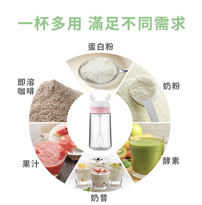 Automatic mixing cup, electric shaking cup, automatic mixing cup, electric mixing cup, milkshake cup, cooking machine, simple, portable mixing cup, fitness cup, quick stirring, white blender stirring stick