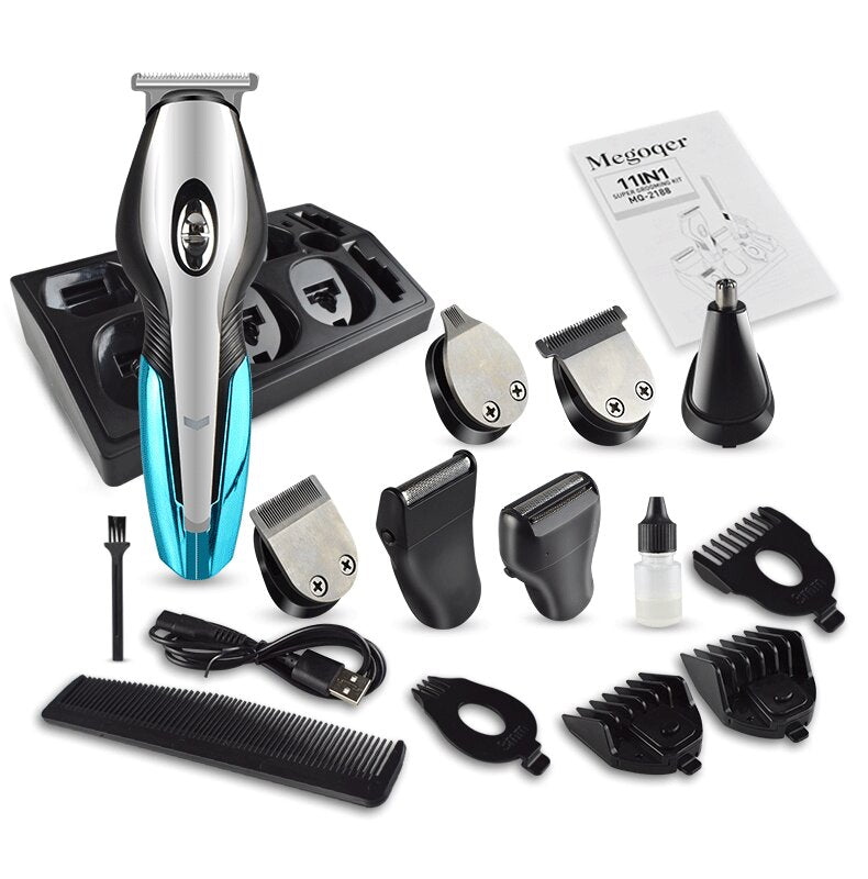 6-in-1 multi-function rechargeable hair clipper, one-machine multi-purpose USB rechargeable hair clipper set
