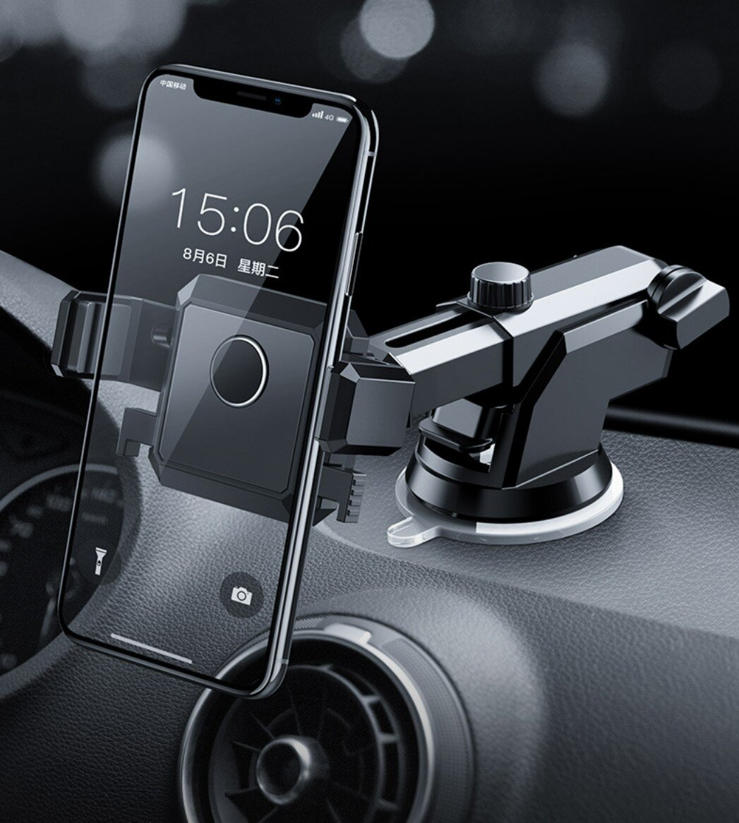 Extendable Suction Cup Car Phone Holder Multi-functional Navigation Car Mount Universal Vehicle Mount