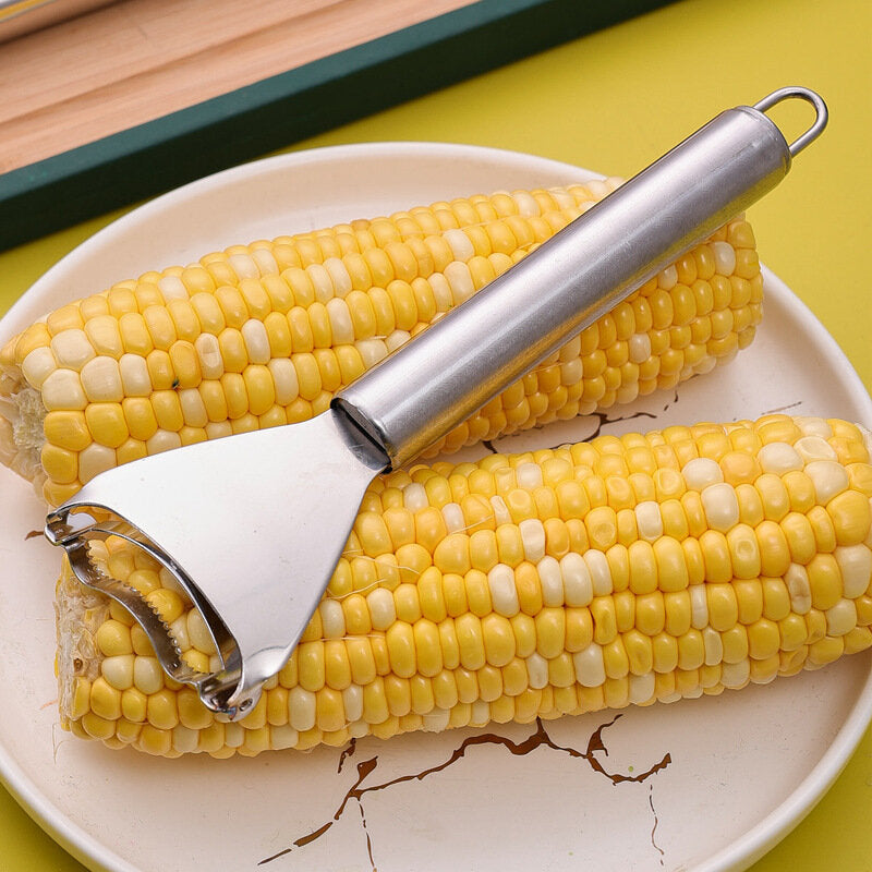 不銹鋼玉米刨家用玉米刨粟米脫粒器玉米粒分離器剝玉米神器 廚房小工具 削皮刀 刨