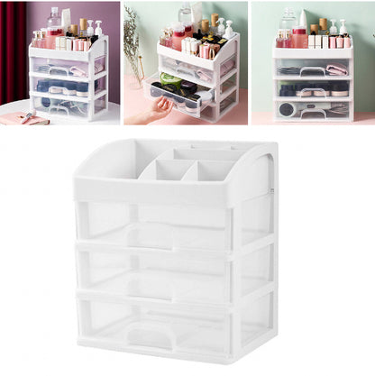 3-layer cosmetic rack cosmetic storage box drawer storage jewelry box desktop