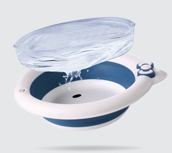 Food-grade Foldable Silicone Basin - Collapsible for Washing Vegetables, Soaking Feet, Camping