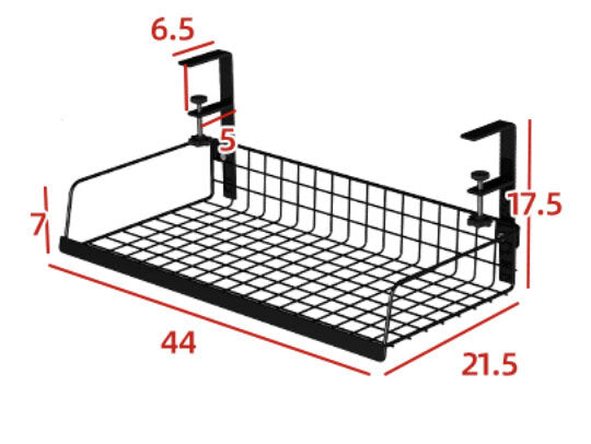 Under-the-desk cable management rack slot box router wireless wifi under-the-desk computer desk storage wire placement and plug-in punch-free desk and wire storage